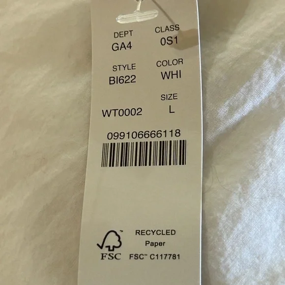 NWT- J.Crew One-Shoulder White Linen Tie-Shoulder Shift Dress - Picture 7 of 10